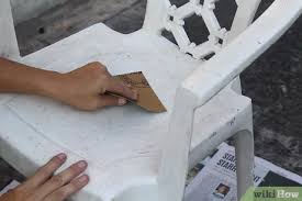 Either undertaking the fiddly job of painting the vinyl straps on your exterior chairs or replacing the vinyl strapping altogether. 3 Ways To Paint Plastic Furniture Wikihow