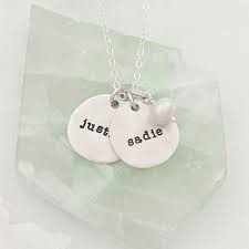 Beloved Name Disc Necklace Sterling Silver Necklaces With Meaning Cross Bar Necklace Disc Necklace