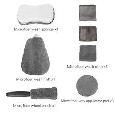 Sabun cuci piring,laundry,mobil semir ban body. 9 Pcs Car Wash Microfiber Set Kain Lap Cuci Mobil Premium Quality Shopee Indonesia