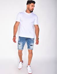 Jeans industry, a specialist in men's and women's clothing, fashion and trends. Short Destroy Homme Jeans Industry
