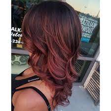 Plum tones can also be seen swept over the hair so lightly. Dark Rose Gold Balayage By Hailtothehair Red Balayage Hair Balayage Hair Dark Balayage Hair