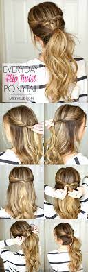 Everyday Flip Twist Ponytail Missy Sue Twist Ponytail Easy Hairstyles Long Hair Styles