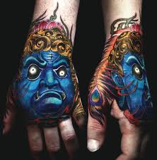 We have picked traditional japanese mask tattoo as the most unique tattoo designs. Traditional Blue Oni Mask Novocom Top