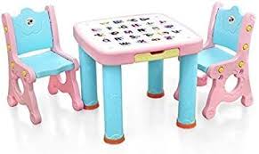 Jn Children S Study Desk Table Chair Sets For Kids Children S Table Stool Digital Pattern Kindergarten P In 2020 Kids Study Table Childrens Table Study Table And Chair