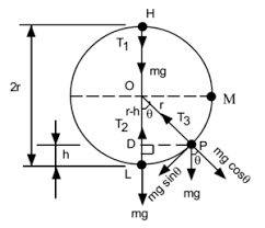 Motion In Vertical Circle Theory Proofs And Numerical Problems