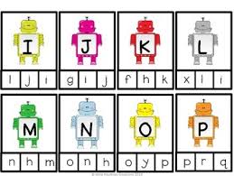 A robot is a reprogrammable, multifunctional manipulator designed to move material, parts, tools or specialized devic. Alphabet Robots By Classroom Ponderings Teachers Pay Teachers