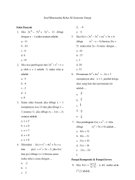 Format tanggal yang digunakan pada dos adalah …. Soal Matematika Kelas Xi Semester Genap