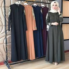 Renkler Guncellendi Kolu Aplike Ferace 6529 Kod 159 Tl Ucretsiz Kargo 36 38 40 42 44 46 Model Pakaian Hijab Pakaian Wanita Model Pakaian