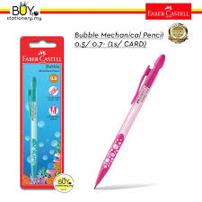 The lead can be fully retracted. Faber Castell Bubble Mechanical Pencil 0 5 0 7 1s Card Shopee Malaysia