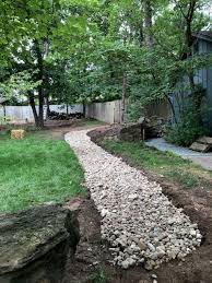 See more ideas about french drain, french drain system, yard drainage. Dry Creek Bed For Erosion Control French Drain Alternative Jolly Lawncare