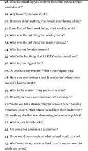 It's also helpful to know about issues in his past and how he prefers to be treated in a relationship. Family Magazine Questions To Ask Your Boyfriend About You