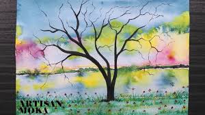 (in dreamy watercolors, preferably.) start by making your own watercolors with five simple ingredients. How To Draw A Easy Scenery Easy Watercolor Ideas Landscape Drawing For Beginners Bangla Viral