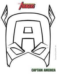 captain america mask coloring pages superhero masks coloriage fleur et papillon