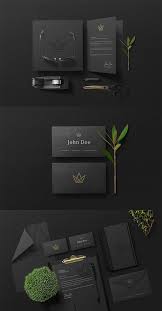 Free Elegant Black Branding Stationery Psd Mockup Graphic Design Free Goods Design Resou Free Graphic Design Stationery Branding Branding Design Inspiration