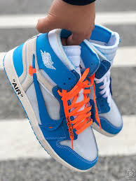Here S A Detailed Look At Virgil Abloh S Off White Air Jordan 1 Unc Weartesters Jordan Shoes Retro Hype Shoes Jordan Shoes Girls