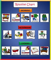 daily routine chart daily routine chart for kids charts