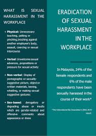 Prior to the enactment of the new provisions into the employment act 1955, the guidelines for sexual harassment were in the form of a code of practices. Sexual Harassment Awareness Campaign 20 To 30 July 2020 Kl Bar