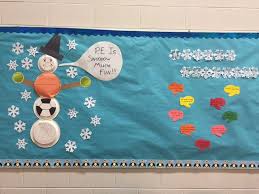 Pec Bulletin Boards For Physical Education Winter Bulletin Boards Snow Much Fun Winter Classroom