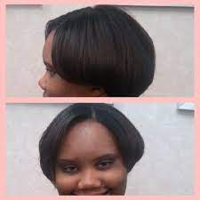 Short Hair Relaxer Flat Iron Relaxed Hair Curls Colored Hair Tips