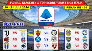 Maybe you would like to learn more about one of these? Jadwal Liga Italia Malam Ini Pekan Ke 34 Juventus Vs Lazio Liga Italia Serie A 2020 Youtube