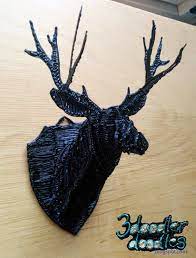 3doodler Doodles Just Another Deer On The Wall 3d Pen 3d Pen Art 3d Drawing Pen