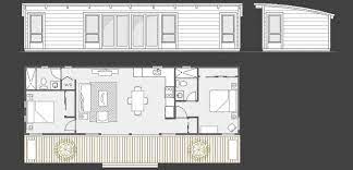 Upper level contains two bedrooms with large closets the amount of wood needed is therefore similar to that of a traditional house that uses 2x6 spaced every 16 inches. Cabin Fever The Maxwell Prefab Home Tag Level Cabin Floor Plans House Floor Plans 16x50 Cabin Floor Plans