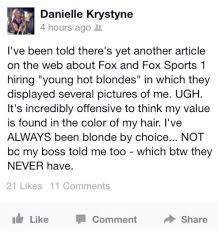 Danielle trotta was born on 13 march, 1981 in westchester county, new york, united states, is an american sportscaster. Danielle Trotta Offended By Pam Oliver S Young Blond And Hot Comment
