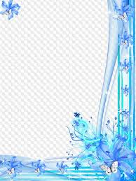 Maybe you would like to learn more about one of these? Blue Flower Floral Photo Frame Template