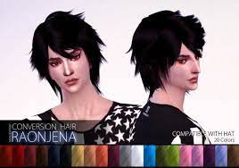 Manueapinny Raonjena Male Hair 25 Retextured Sims 4 Downloads Sims 4 Anime Sims 4 Sims 4 Hair Male
