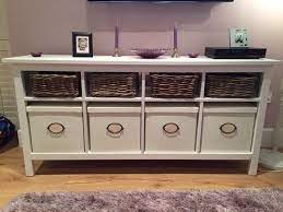 Ikea Hemnes Console Table With Matching Storage Boxesbaskets For Hemnes Console Table Decorating Ikea Hemnes