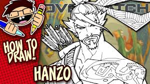 It looks like you're using artstation from great britain. How To Draw Hanzo Overwatch Easy Step By Step Drawing Tutorial Youtube