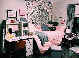 Pink Grey 3 College Dorm Room Decor Dorm Room Inspiration Pink Dorm Rooms