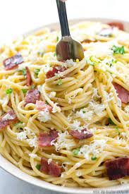 20 Minute Spaghetti Carbonara Recipe Bacon Recipes Recipes Food
