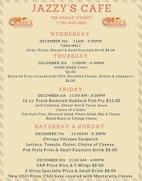 This week's specials @ Jazzy's Cafe 😋