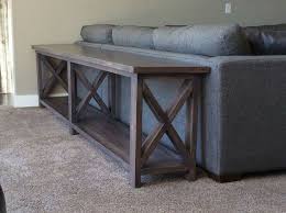 For The Back Of The Sectional Make And Stain Really Dark Diy Sofa Table Diy Furniture Diy Sofa