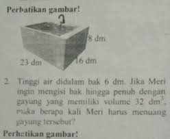 Contoh sederhana dari kalimat pasif menjadi aktif penggunaan kata ditinggalkan dapat diubah menjadi meninggalkan. Tinggi Air Didalam Bak Mandi 6 Desimeter Jika Merry Ingin Mengisi Bak Hingga Penuh Dengan Gayung Brainly Co Id