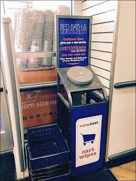 Purell Sanitizing Wipes Store Entry Station Fixtures Close Up Wipes Station Fixtures