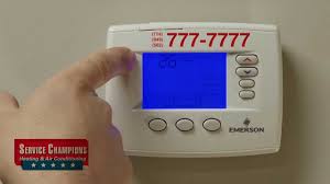 Check spelling or type a new query. Aaron From Service Champions Heating Air Conditioning Goes Over The Emerson 1f 85 Thermostat Aaron Heating And Air Conditioning Thermostat Air Conditioning