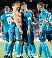 Ronaldo7, the best source of live sports streams. Celebrating Cristiano S Goal Vs Barcelona August 13 2017 Cristiano Ronaldo Manchester Real Madrid Football Club Cristiano Ronaldo