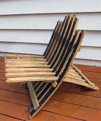 Like stools, folding chairs are ideal for spaces without much extra floor area. Oak Stave Lounge Chair