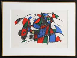 Lithograph Iii By Joan Miro 1972 Print Artsper 468463 1.8 × 25.2 on 21.7 × 29.6 inches provenance: lithograph iii