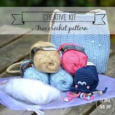 Crochet Creative Kit Octopus Purse Pattern By Vendulkam Worldwide Shipping Catania By Schachenmayr Creative Kits Yarn Crochet