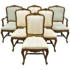 6 Drexel Heritage Old Continent French Provincial Louis Xv Style Dining Chairs Fabric Dining Room Chairs Dining Chairs French Provincial Dining Chairs