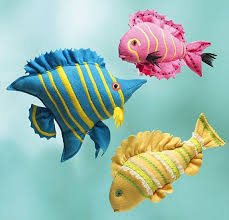 Tropical Fish Sewing Pattern Plush Stuffed Fleece Fish Pillows Vogue Oop Cucito Creativo Fish Patterns Fish Pillow Sewing Patterns
