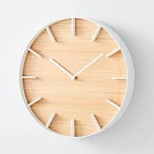 Their organisational and storage accessories are this wall clock's numbers are integrated into its frame, and uses contrasting tones and a natural wood. Yamazaki Wood Faced Wall Clock
