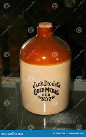 No. De Médaille De L'or De Jack Daniel Vieux Cruche 7 Photo stock éditorial 