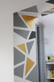 Paint A Geometric Accent Wall Styleatno5 In 2020 Wall Paint Patterns Geometric Wall Paint Accent Wall Paint