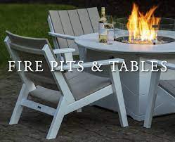 Outdoor fire pit tables are a creative solution for homes and restaurants that have exterior spaces in places with cooler weather. Chairs With Fire Pit Table Off 63