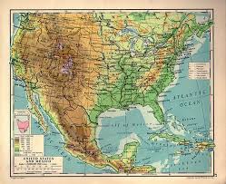 Go back to see more maps of usa go back to see more maps of mexico United States Of America And Mexico Map 1940s Countries Etsy