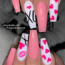 Red Vday Nails Valentines Day Vday Nails Valentines Day In 2020 Traumnagel Valentinstagsnagel Nageldesign Stiletto